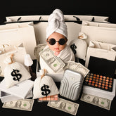 Canvas Money Bag photoshoot